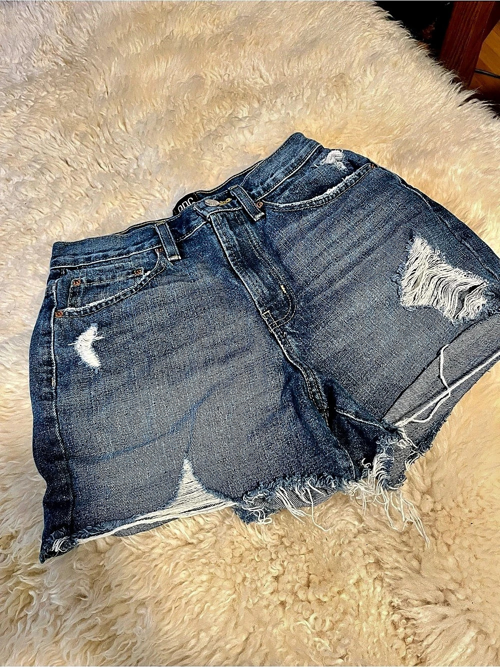 BDG Jean Shorts Distressed Blue Waist 29
